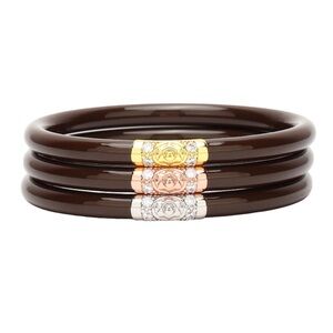 BuDhaGirl Three Kings All Weather Bangles (AWB) – Brown, Size Small, NWT